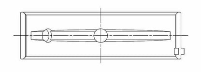 ACL Chevy V8 LS Gen III/IV Standard Size Main Bearing Set 5M7299H-STD 5M7299H-STD Technical Drawing