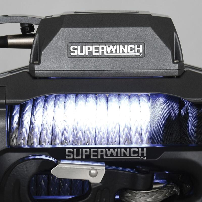 Superwinch 10000 LBS 12 VDC 3/8in x 80ft Synthetic Rope SX 10000 Winch 1710201 1710201 Photo - Close Up