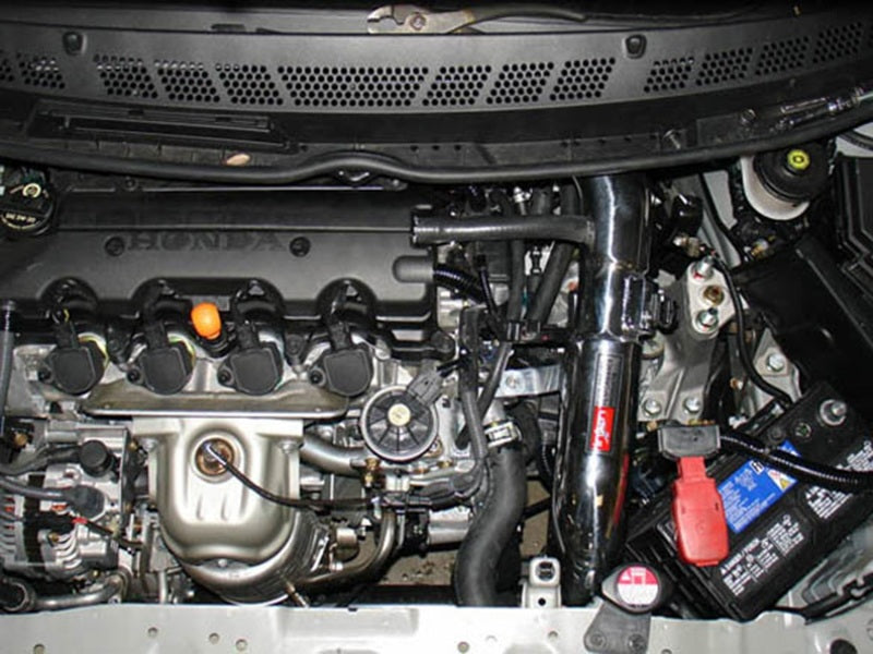 Injen Black Cold Air Intake 06-09 Civic Ex 1.8L 4 Cyl. (Manual) SP1569BLK Photo - Mounted