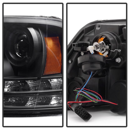 Spyder Dodge Ram 13-15 Projector Headlights Light Bar DRL Black PRO-YD-DR13-LBDRL-BK 5080912 5080912 User 1
