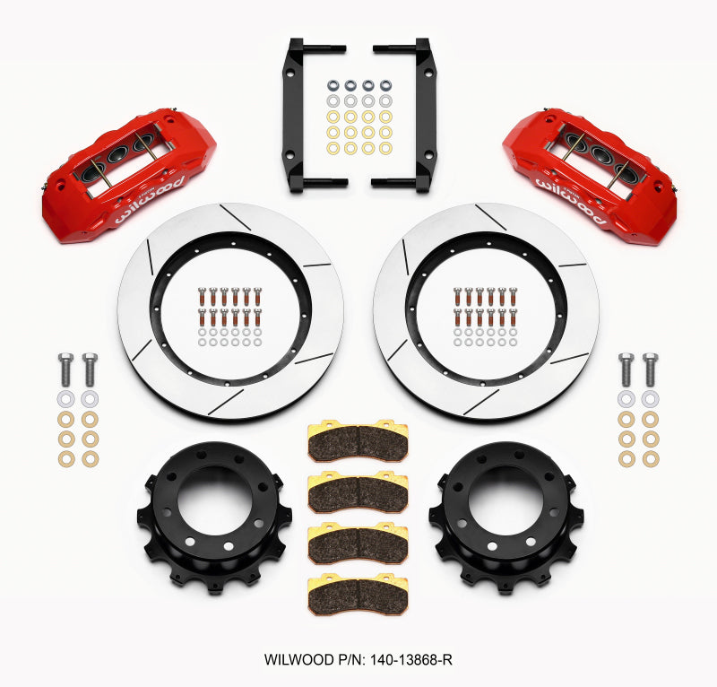 Wilwood TX6R Rear Kit, 15.50", Red, 2005-2012 Ford F250/F350 4WD 140-13868-R Photo - Primary