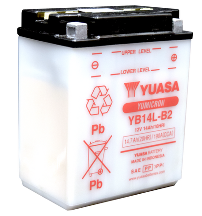 Yuasa Battery Yuasa YB14L-B2Yumicron CX 12 Volt Battery YUAM2214BIND YUAM2214BIND User 1