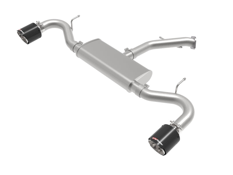 aFe Takeda 2.5in 409 SS Axle-Back Exhaust System Carbon Fiber 18-20 Hyundai Elantra GT L4-1.6L(t) 49-47016-C 49-47016-C Photo - Primary