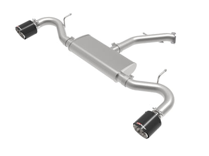 aFe Takeda 2.5in 409 SS Axle-Back Exhaust System Carbon Fiber 18-20 Hyundai Elantra GT L4-1.6L(t) 49-47016-C 49-47016-C Photo - Primary