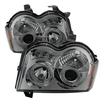 Spyder Jeep Grand Cherokee 05-07 Projector Headlights LED Halo LED Smke PRO-YD-JGC05-HL-SMC 5011114 5011114 Photo - Primary
