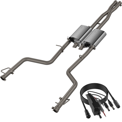 QTP 15-18 Dodge Challenger 5.7L 304SS Screamer Cat-Back Exhaust w/3in Tips 430015 430015 Photo - Primary