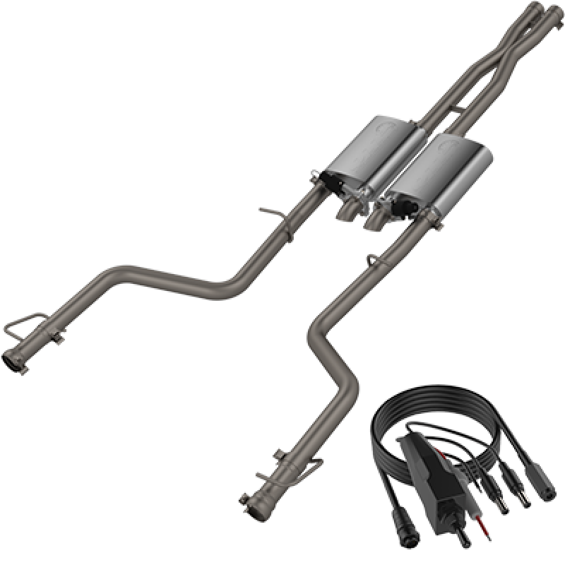 QTP 15-18 Dodge Challenger 5.7L 304SS Screamer Cat-Back Exhaust w/3in Tips 430015 430015 Photo - Primary
