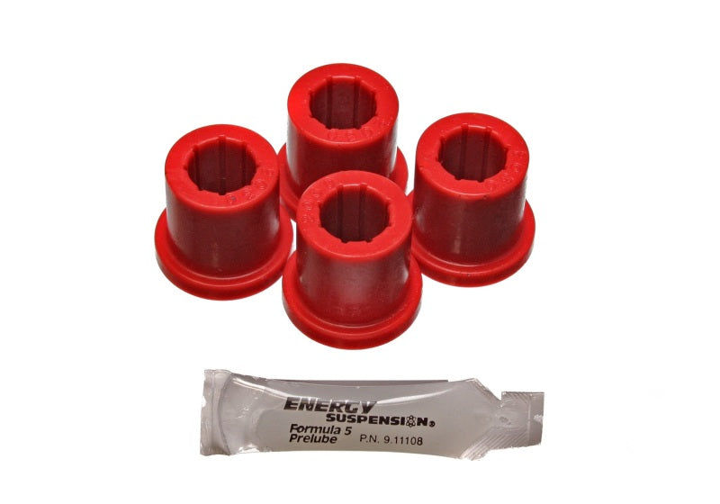 Energy Suspension Frame Shackle Bushing Set Red Toyota Pickup Base 1980-1988 8.2109R Photo - Primary