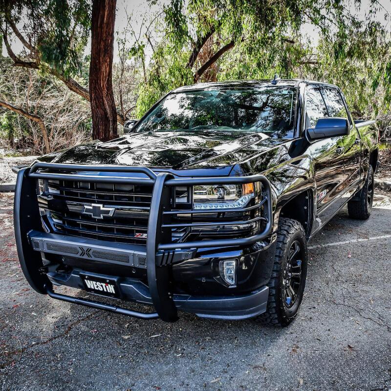 Westin 16-18 Chevy Silverado 1500 Sportsman X Grille Guard - Textured Black 40-33875 40-33875 Photo - Mounted
