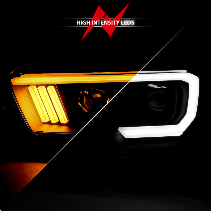 Anzo Toyota Tacoma '16-18 Projector Plank Style Switchback H.L Black Amber 111396 Photo - Unmounted