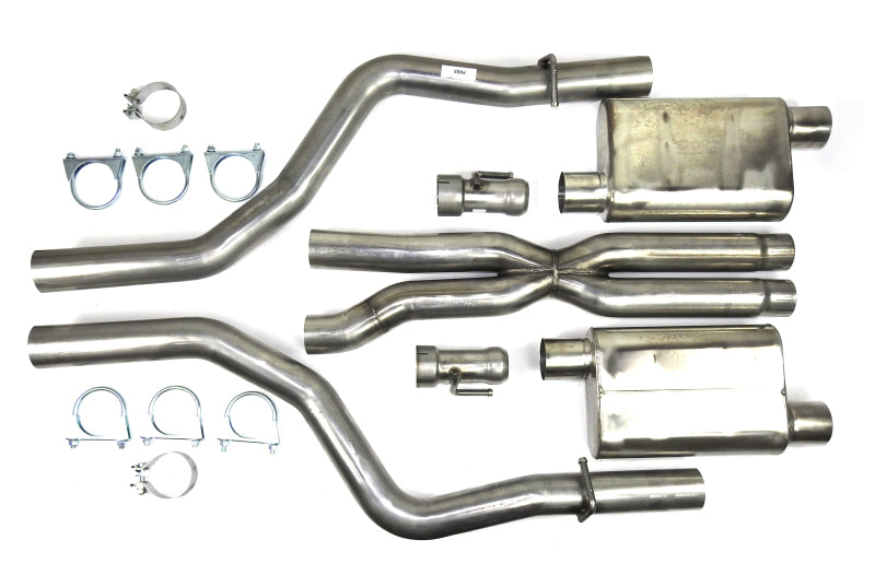 JBA 15-20 Dodge Challenger SRT8/Hellcat 6.1L/6.2L/6.4L 3in SS Dual Exit Cat-Back Exhaust 40-1671 40-1671 Photo - Primary