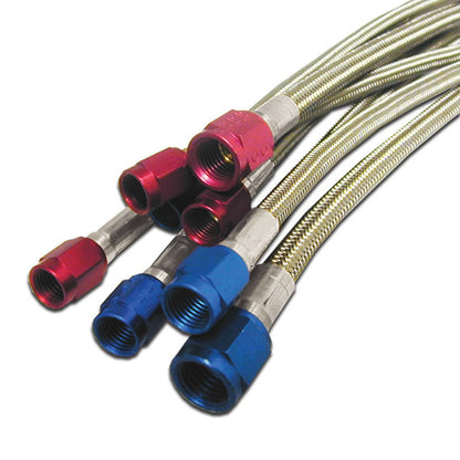 Nitrous Express 3AN 40in SS Braided Hose - Red 10041 10041 Photo - Primary