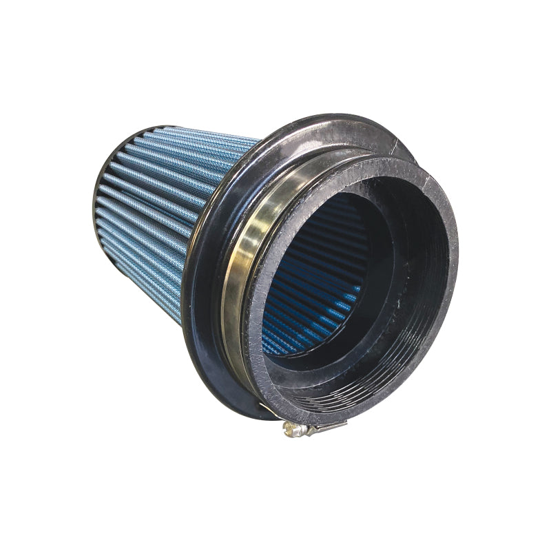 Injen SuperNano-Web Air Filter 4.0in ID/ 6.5in Twist Lock Base / 6.75in Height / 4in Top X-1115-BB X-1115-BB Photo - out of package