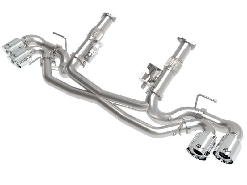 aFe MACH Force-Xp 3" to 2-1/2" 304SS Cat-Back (No Muff.) 2020 Chevy Corvette (C8) 6.2L- Polished Tip 49-34127NM-P 49-34127NM-P Photo - Primary