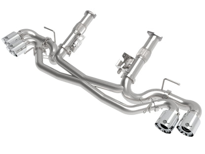 aFe MACH Force-Xp 3" to 2-1/2" 304SS Cat-Back (No Muff.) 2020 Chevy Corvette (C8) 6.2L- Polished Tip 49-34127NM-P 49-34127NM-P Photo - Primary