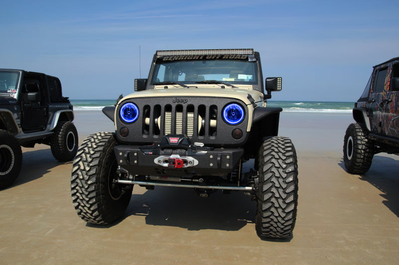 ORACLE Lighting Oracle 07-16 Jeep Wrangler JK SMD HL - ColorSHIFT w/ BC1 Controller 7079-335 7079-335 Photo - lifestyle view