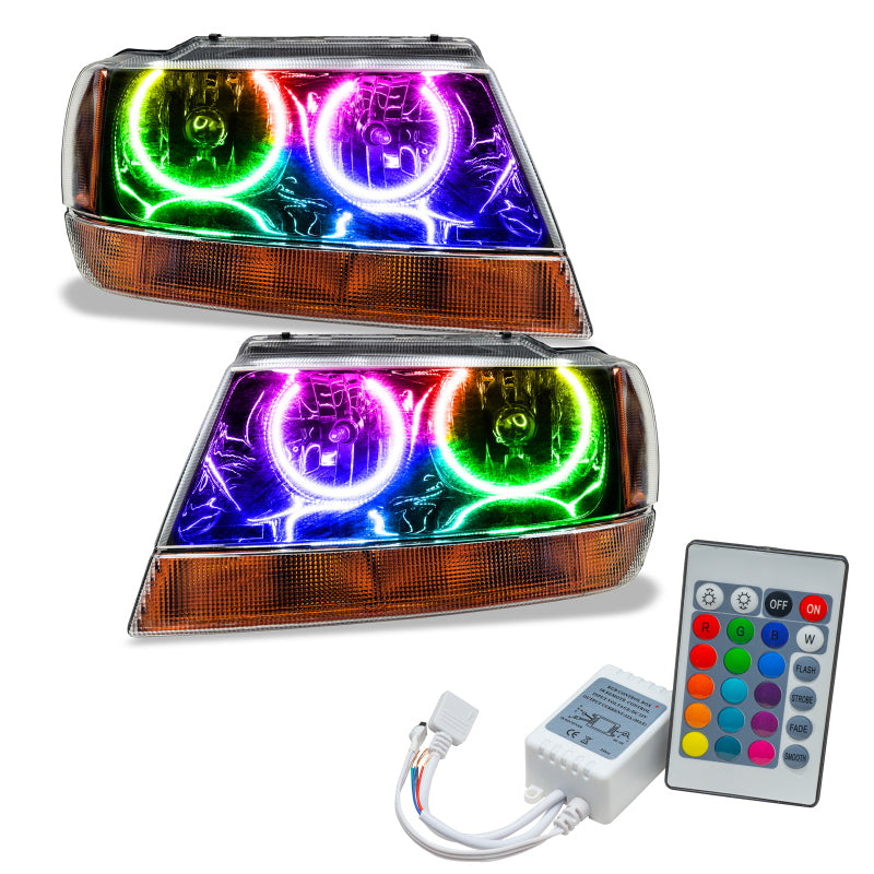 ORACLE Lighting Oracle 99-04 Jeep Grand Cherokee SMD HL - Black - ColorSHIFT w/ Simple Controller 7167-504 7167-504 Photo - Primary