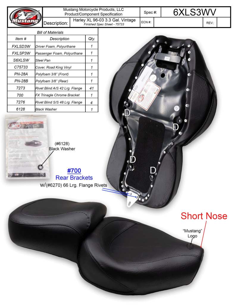 Mustang Motorcycle Vintage Touring-XlS 96-03 75733 75733 User 1
