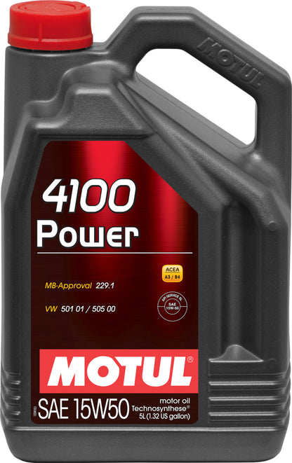Motul 5L ENGINE OIL 4100 POWER 15W50 100273 Photo - Primary