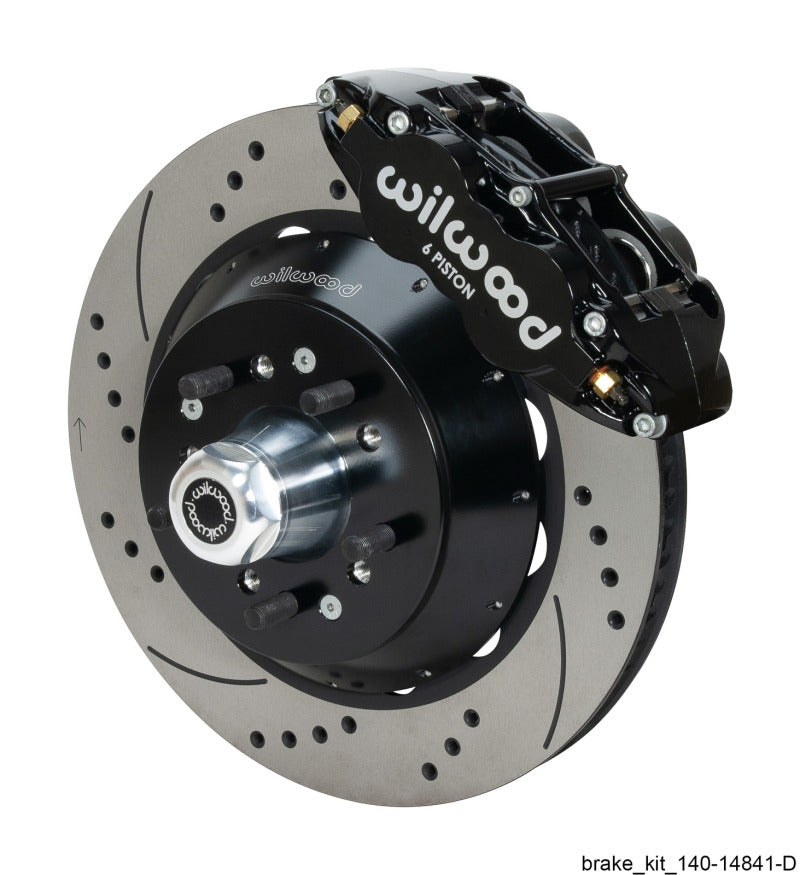 Wilwood Narrow Superlite 6R Black Front Big Brake Kit Ford 14in Drilled/Slotted Rotor 140-14841-D 140-14841-D User 1