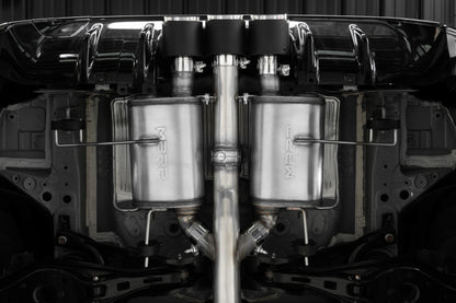 MBRP 23-24 Honda Civic Type R 2.0L T304 SS 3in Cat-Back Exhaust Triple Center Outlet w/ Carbon Tips S49023CF S49023CF Photo - Mounted