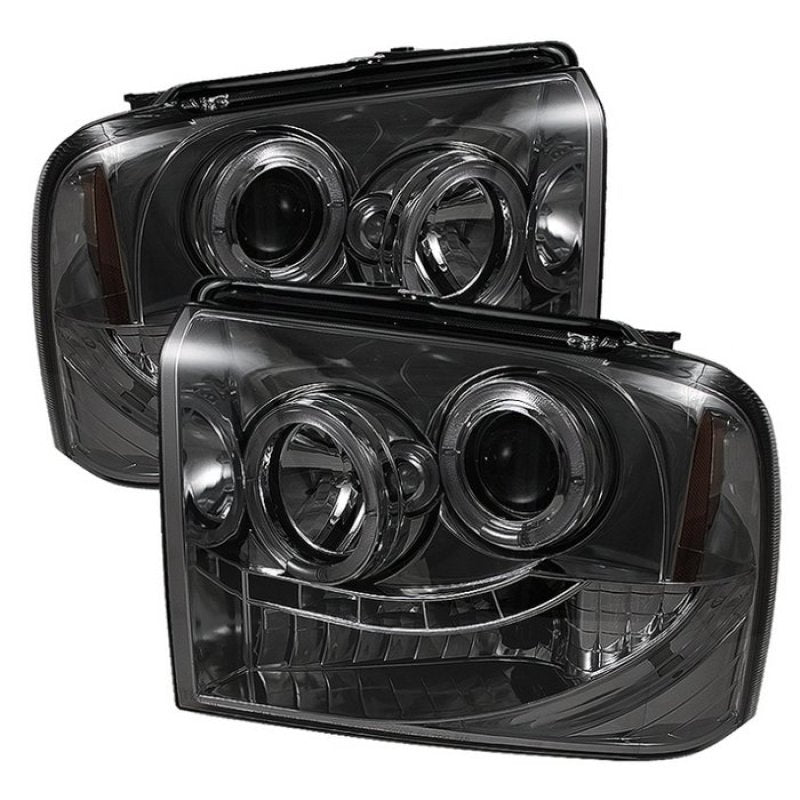 Spyder Ford F250/350/450 Super Duty 05-07 Projector Headlights LED Halo- LED Smke PRO-YD-FS05-HL-SM 5010568 5010568 Photo - Primary