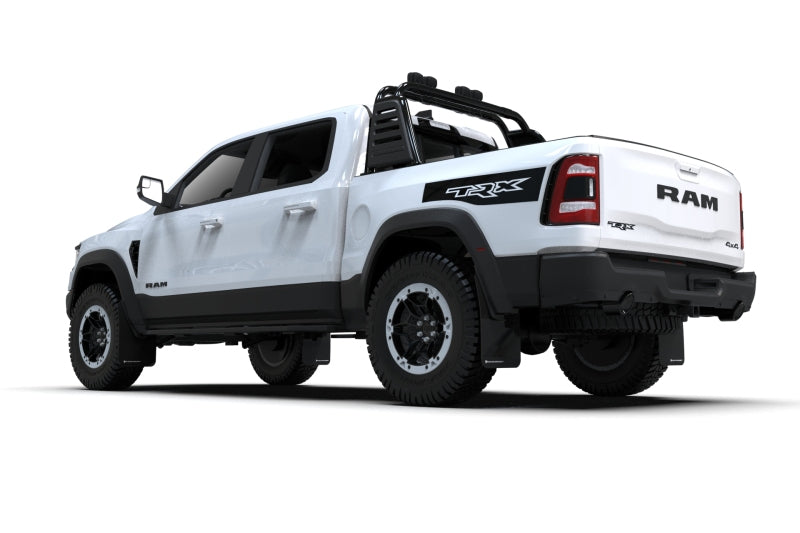 Rally Armor 2021+ Dodge Ram 1500 TRX Black UR Mud Flap - White Logo MF128-UR-BLK-WH MF128-UR-BLK-WH User 1