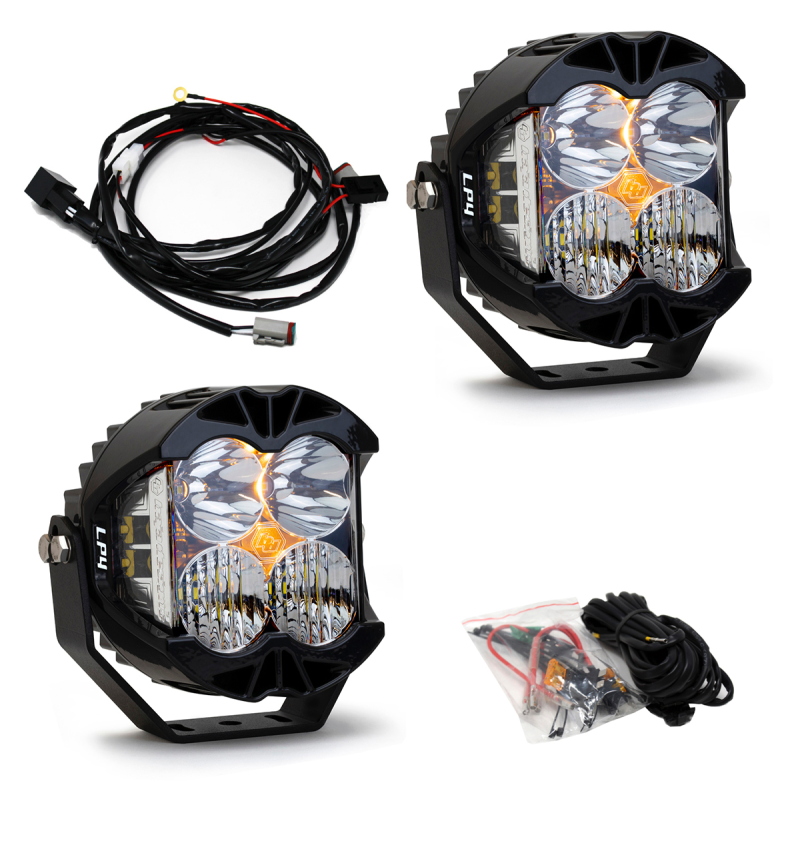 Baja Designs Jeep JL/JT Rubicon Steel Bumper LED Light Kit LP4 w/Upfitter 447672UP 447672UP User 1