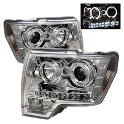 Spyder Ford F150 09-14 Projector Headlights Halogen Model- LED Halo LED Chrm PRO-YD-FF15009-HL-C 5010247 5010247 Photo - Primary