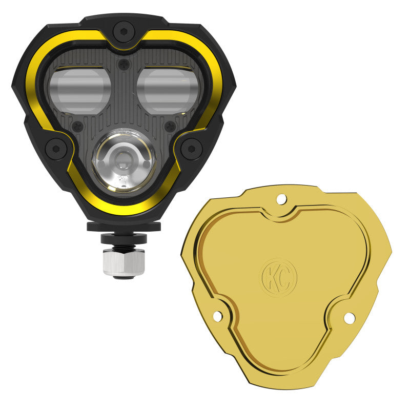 KC HiLiTES FLEX ERA 3 Dual Mode SAE Fog Light - Single Light Master Kit (w/Clear + Yellow Lens) 1284 1284 Photo - Primary