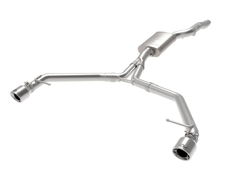aFe MACH Force-Xp 13-16 Audi Allroad L4 SS Axle-Back Exhaust w/ Polished Tips 49-36437-P 49-36437-P Photo - Primary