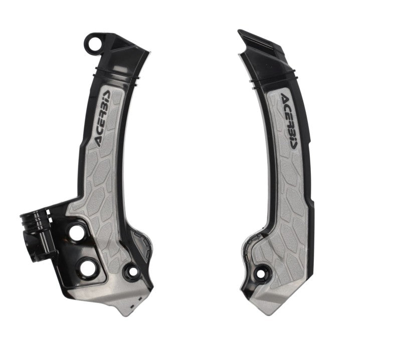 Acerbis 23+ Husqvarna FC/FX/ TC/ TXi/ FE/ TE Frame Guards- X-Grip - Black/Gray 2979601001 2979601001 Photo - Primary