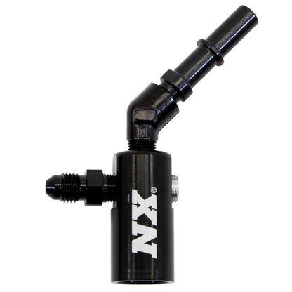 Nitrous Express 3/8-10mm Late Model Billet Fuel Line Adapter 45 Degree 16185-45 16185-45 Photo - Primary
