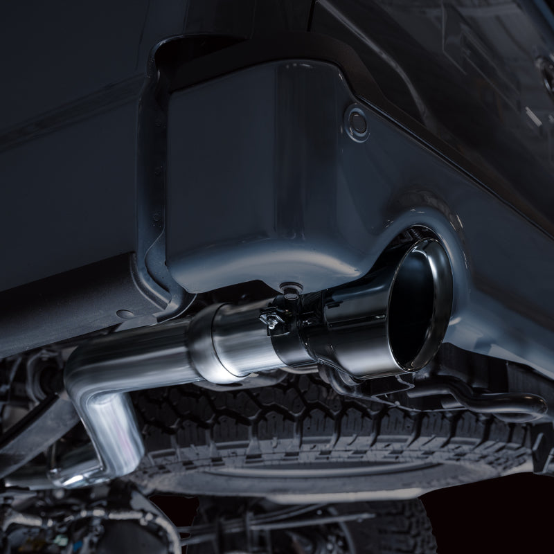AWE Tuning 2021+ Ford F-150 Tremor (w/ Bumper Cutouts) 0FG Resonated Catback - Diamond Black Tips 3015-33402 3015-33402 Photo - Mounted