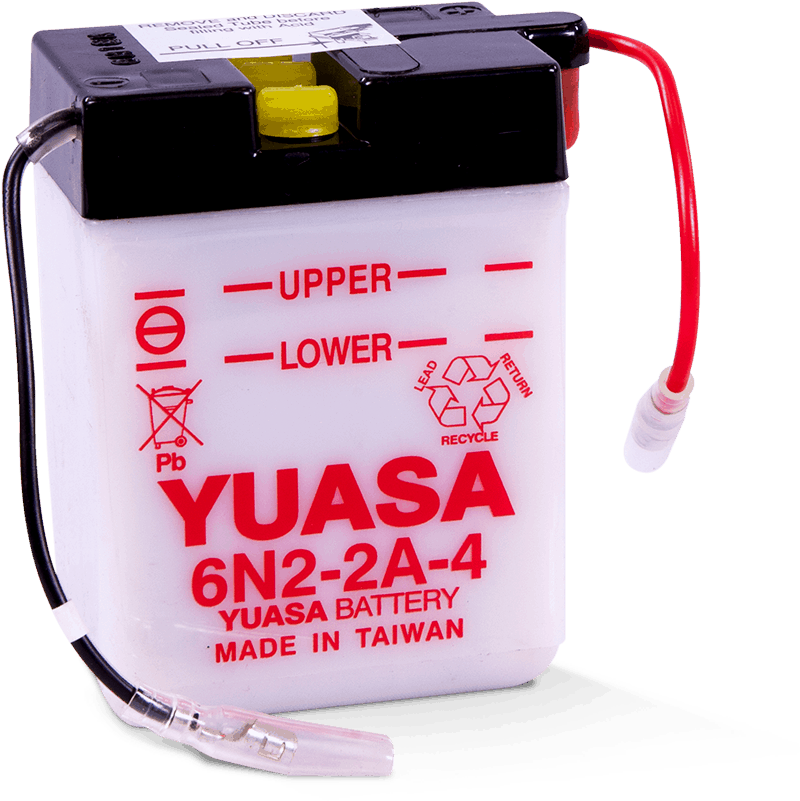 Yuasa Battery Yuasa 6N2-2A-4 Conventional 6 Volt Battery YUAM2620B