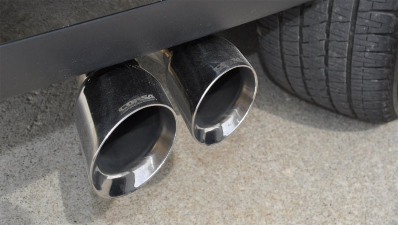 Corsa 2015 GMC Yukon Denali XL 6.2L V8 3in Cat-Back Single Side Exit Twin 4in Polished Tips 14749 14749 Photo - Mounted