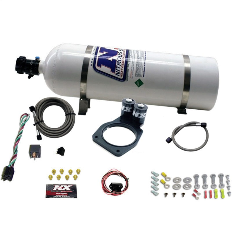 Nitrous Express 10-15 Chevrolet Camaro Nitrous Plate Kit (50-150HP) w/15lb Bottle 20931-15 20931-15 Photo - Primary