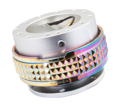 NRG Quick Release Kit - Pyramid Edition - Silver Body / Neochrome Pyramid Ring SRK-210SL/MC SRK-210SL/MC Photo - Primary