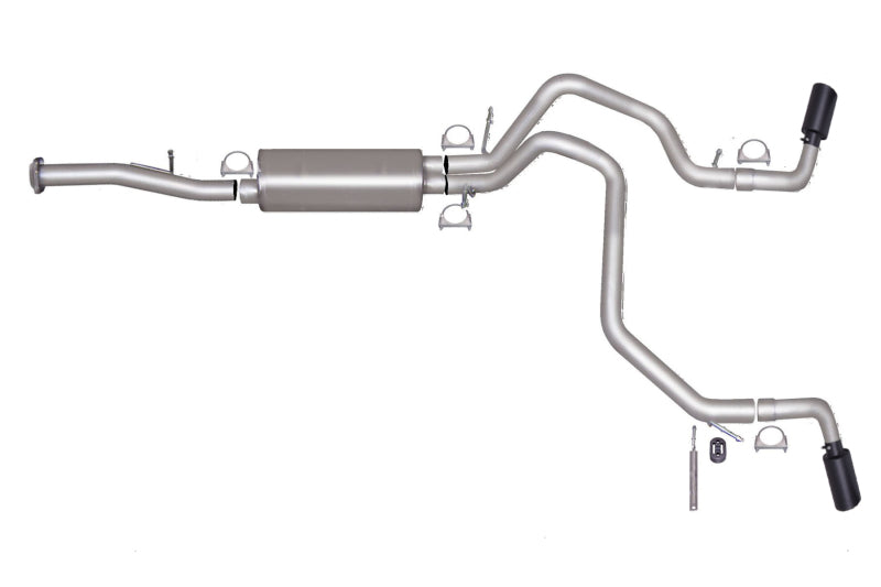 Gibson 07-12 Chevrolet Avalanche LS 5.3L 2.25in Cat-Back Dual Extreme Exhaust - Black Elite 65572B 65572B Photo - Primary