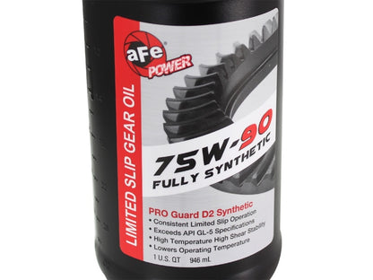 aFe Pro Series Rear Differential Cover Kit Black w/Machined Fins, Gear Oil 46-70362-WL Photo - Unmounted