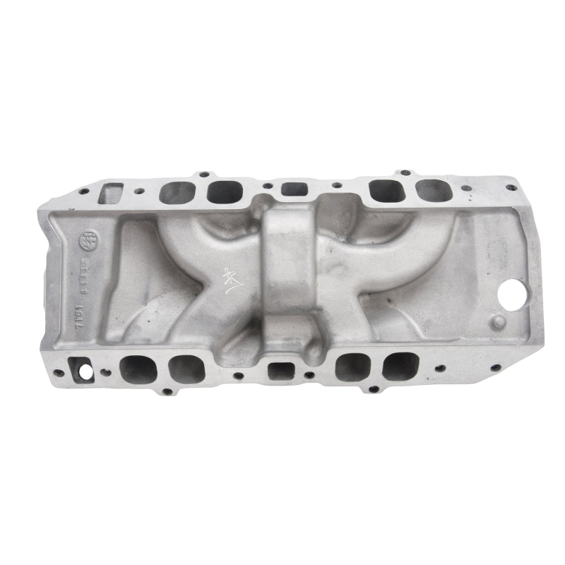 Edelbrock Polished B/B Chevy O-port RPM Air-Gap Manifold 75611 Photo - out of package