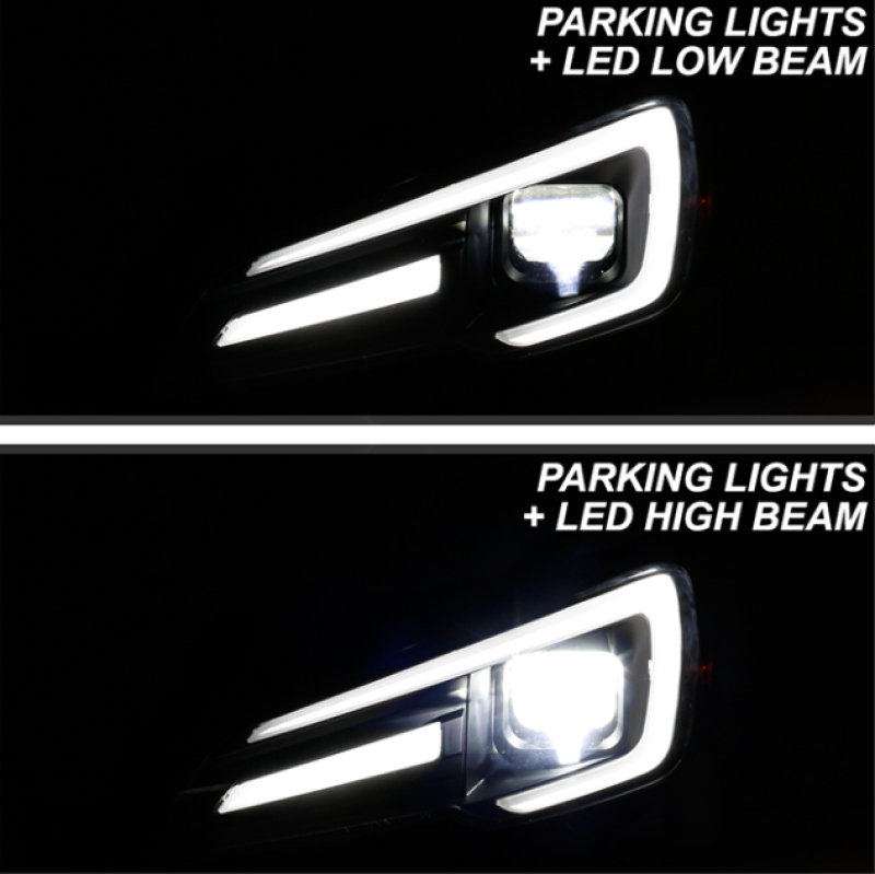 Spyder Subaru Impreza WRX 15-20 Halogen High-Power LED Headlights- Black PRO-YD-SWRX15HALAP-SBSEQ-BK 5088093 5088093 User 1