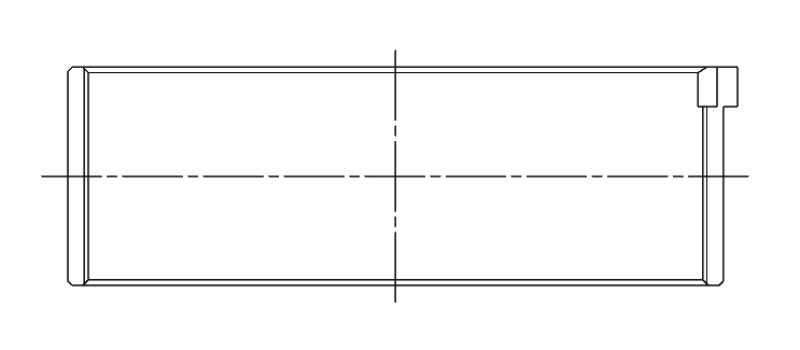 ACL Toyota 4 1796cc 2ZZGE .25mm Oversized Performance Rod Bearing Set - Race Series 4B1856H-.25 4B1856H-.25 Technical Drawing