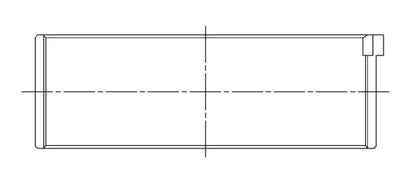 ACL Toyota 4 1796cc 2ZZGE .25mm Oversized Performance Rod Bearing Set - Race Series 4B1856H-.25 4B1856H-.25 Technical Drawing