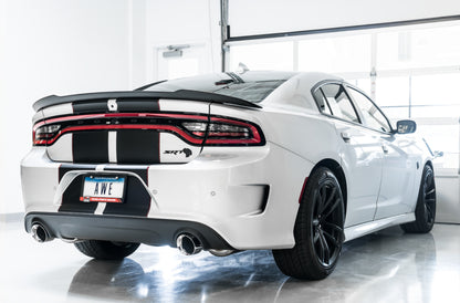 AWE Tuning 2015+ Dodge Charger 6.4L/6.2L SC Non-Resonated Touring Edition Exhaust - Silver Tips 3020-32056 3020-32056 Photo - Mounted