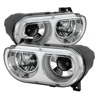 SPYDER Xtune Dodge Challenger 08-14 Xenon Hid Model Only Projector Headlamps Chrome HD-JH-DCHAL08-HID-C 9027284 9027284 Photo - Primary