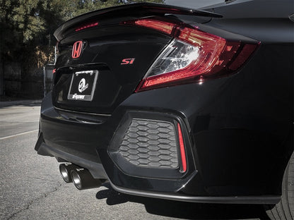 aFe Takeda 3in 304 Stainless Steel Cat-Back Exhaust System w/ Black Tips 49-36621-B Photo - Mounted