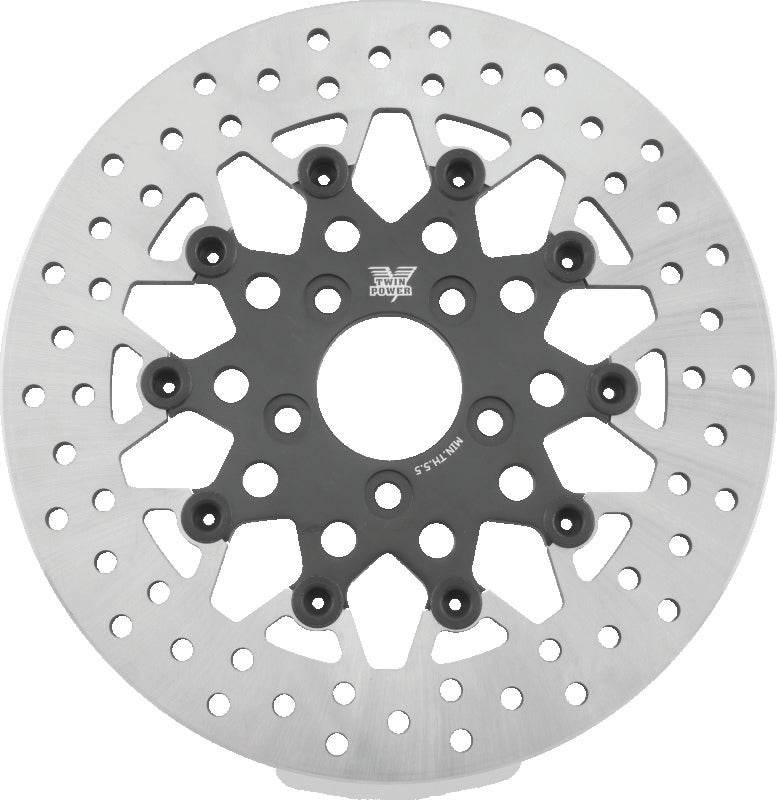 TwinPower Rear 11.8 Fltg Rotor Mesh Blk 666826 666826 Photo - Primary