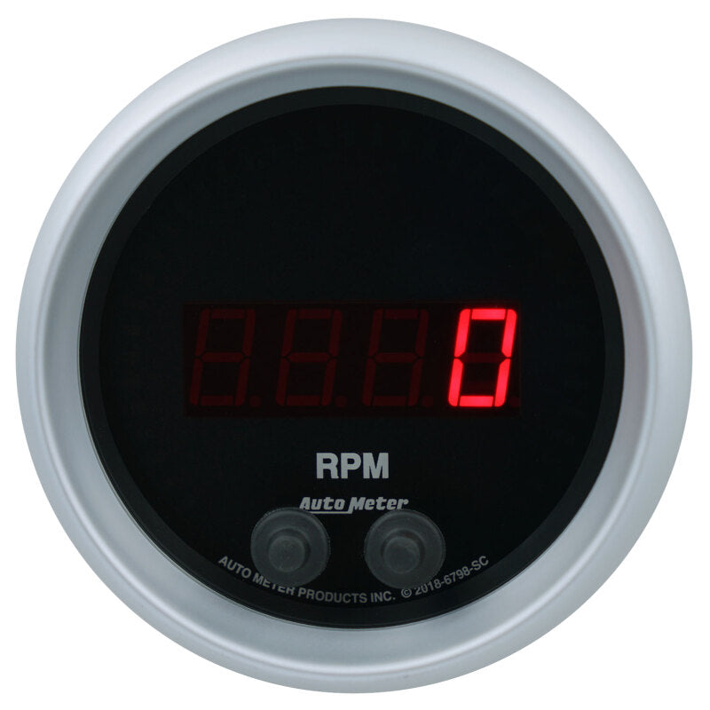 Autometer 85.7mm Black 0-16K RPM Tachometer Sport-Comp Elite Digital Gauge 6798-SC 6798-SC User 2