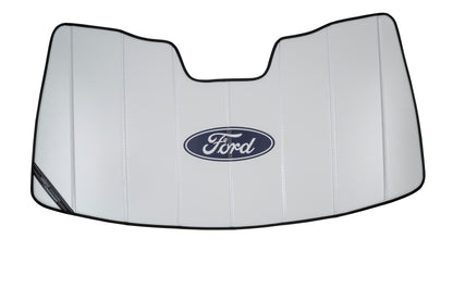 Covercraft UVS100 Premier Series Custom Sunscreen with Ford Blue Oval logo UFP11823WH UFP11823WH Photo - Primary
